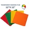 5S Supplies Transparent Warning Film - 12in x 12in Square Red TWF-1212 -RD - alternate 2